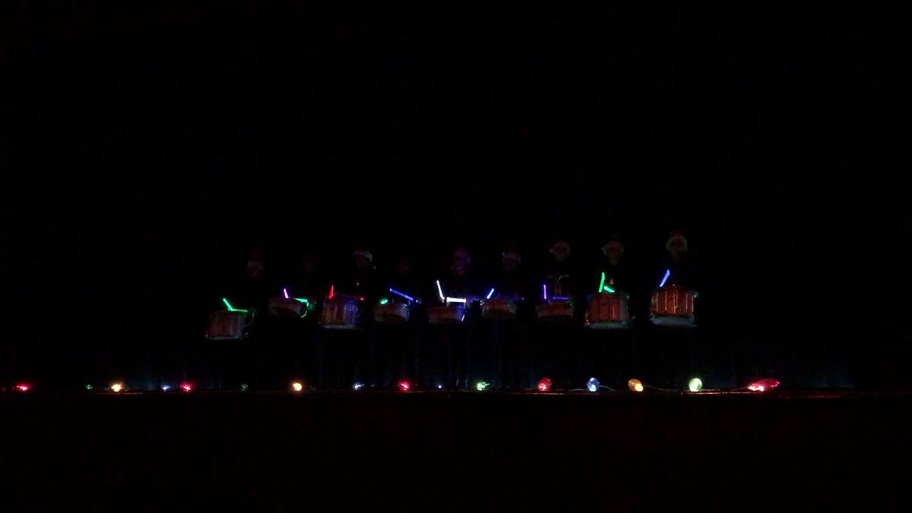 Dansville Drumline Christmas Assembly 2017 Little Drummer Boy YouTube