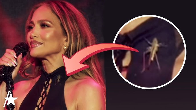 See Jennifer Lopez React To GIANT Bug Crawling Up Her Body Mid-Concert