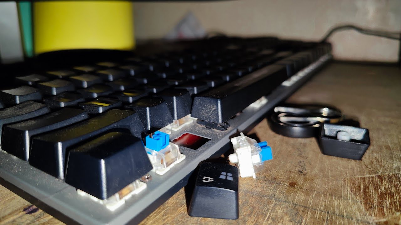 How I Cleaned the Cosmic Byte CB-GK27 Blue-Switch Mechanical Keyboard | Deep Clean Guide
