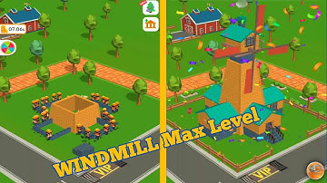 Idle Construction 3D Windmill MAX LEVEL EVOLUTION!