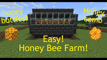 Easy 1.19.60 Honey bee farm!! Bedrock Edition and Java