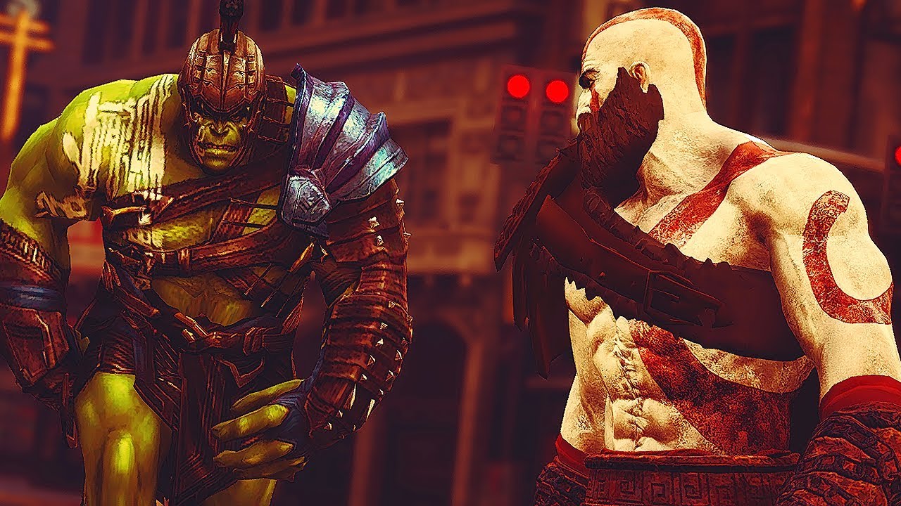 God Of War Kratos Vs Hulk