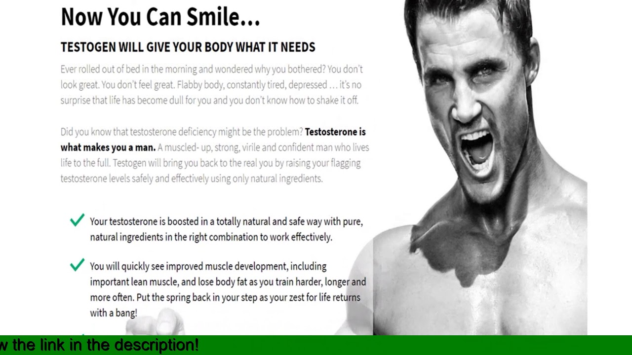 Testogen Ingredients Label - YouTube