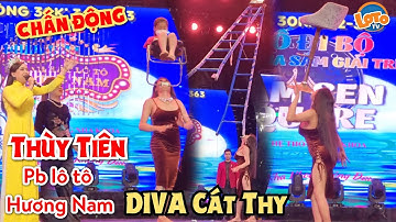 Khán giả "rớt tim" xiếc nâng thang DIVA Cát Thy trước Miss Grand Thùy Tiên phiên bản lô tô Hương Nam