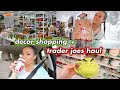 SHOPPING FOR HOLIDAY DECOR + Trader joe&#39;s haul! Vlogmas Day 2