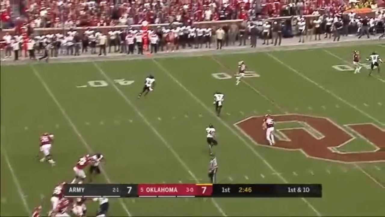Oklahoma vs Army   Murray Gap Throw