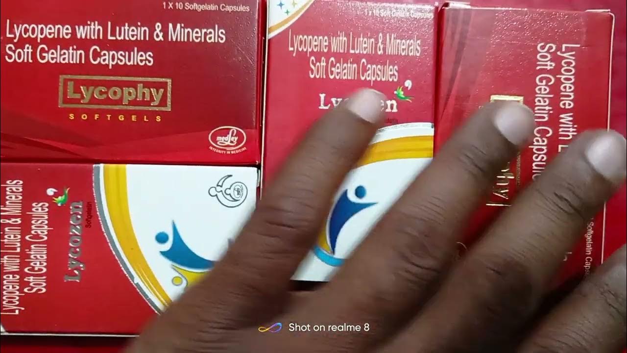 Lycopene with lutein & minerals soft Gelatin capsulesLycophy capsules