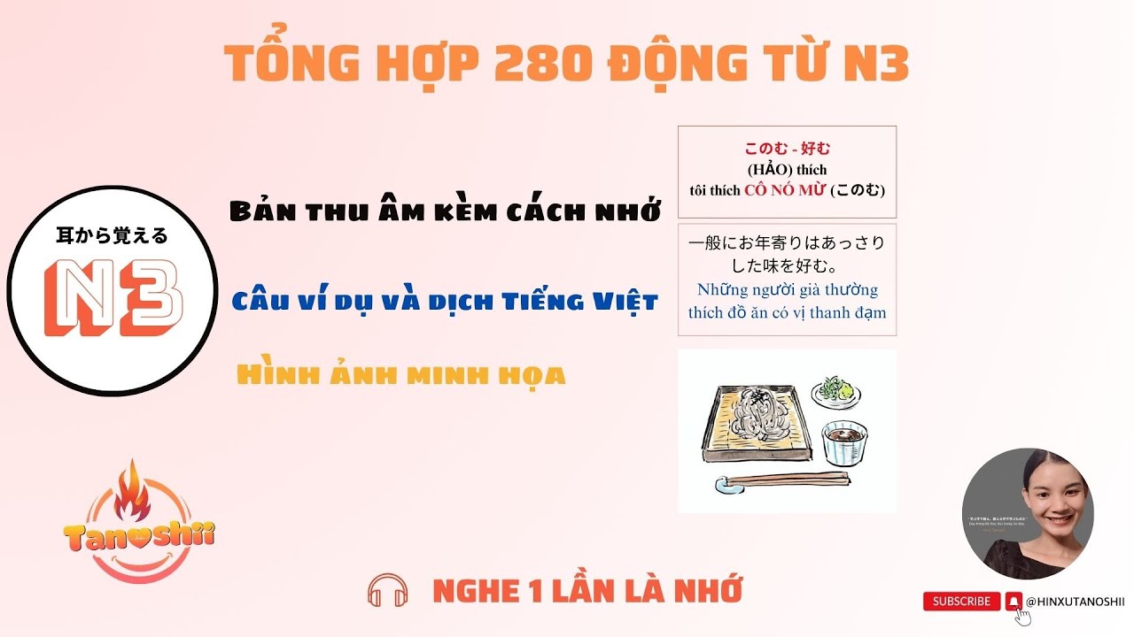 45 PHÚT NHỚ 280 ĐỘNG TỪ N3