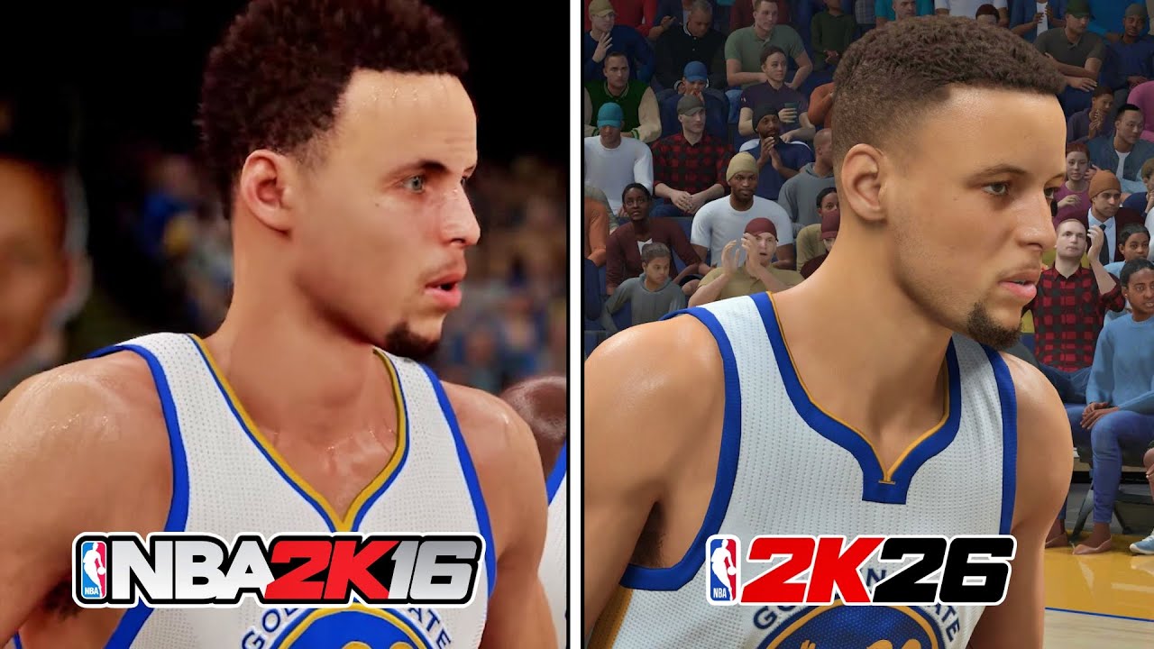 NBA 2K26 vs NBA 2K16 Graphics Comparison (PS4 vs PS5) 10 Years of NBA ...