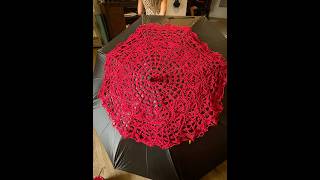 Crochet Skully Sunset Umbrella Cover
