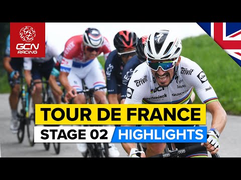 Videó: Galéria: érzelmes Mathieu van der Poel megnyerte a Tour de France 2. szakaszát, és sárga színű