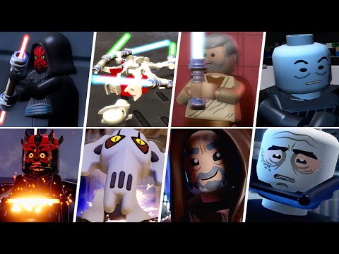 Видео: Все крупные смерти в LEGO Star Wars The Skywalker Saga и Complete Saga (сравнение)