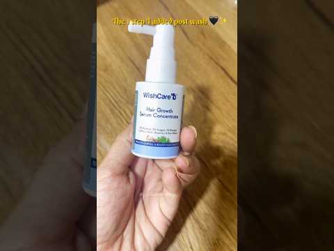 My secret step after every hair wash 🌿 | Hairfall control | #serum #hairfallsolution #shorts