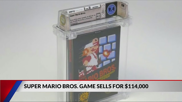 Super Mario Bros. game sells for $114,000
