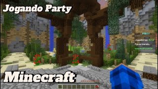 Jogando party no minecraft
