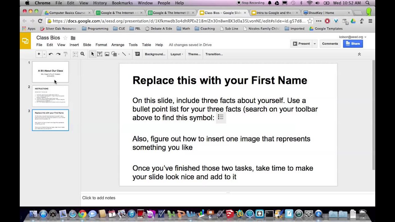 Google Slides Copy Template YouTube