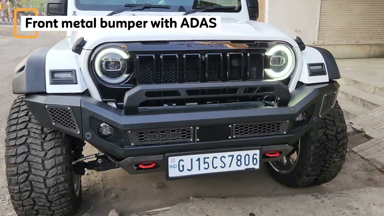 Brand New Mahindra Thar Roxx Modified 🔥| Metal Bumpers, Alloy Wheels & Lift Kit |Kanshil Custom Moto