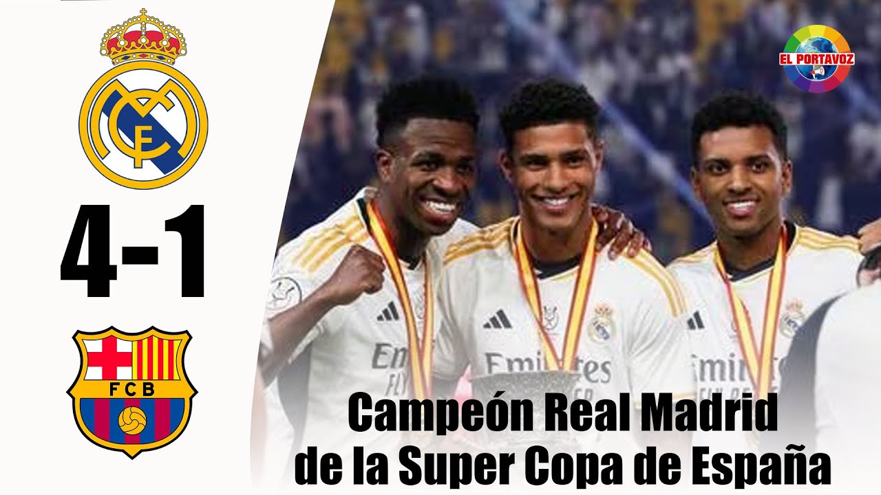 Real Madrid es el Campeón de la Super Copa de España - YouTube