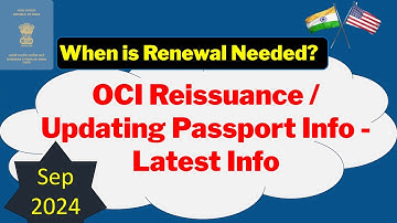 OCI Renewal/Re-issuance Latest Process | Update Passport Details Step by Step Instructions |Sep 2024
