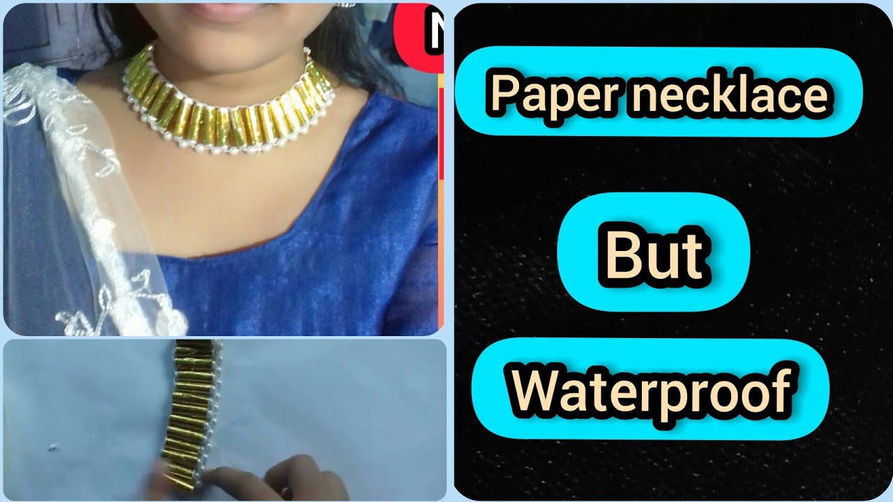 how-to-make-necklace-at-home-paper-jewellery-how-to-make-necklace