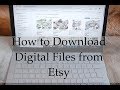 How to Download Digital Files from Etsy and Printing Borderless