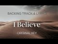 &quot;I Believe&quot; - Catherine Papworth | Cover Backing - Original Key