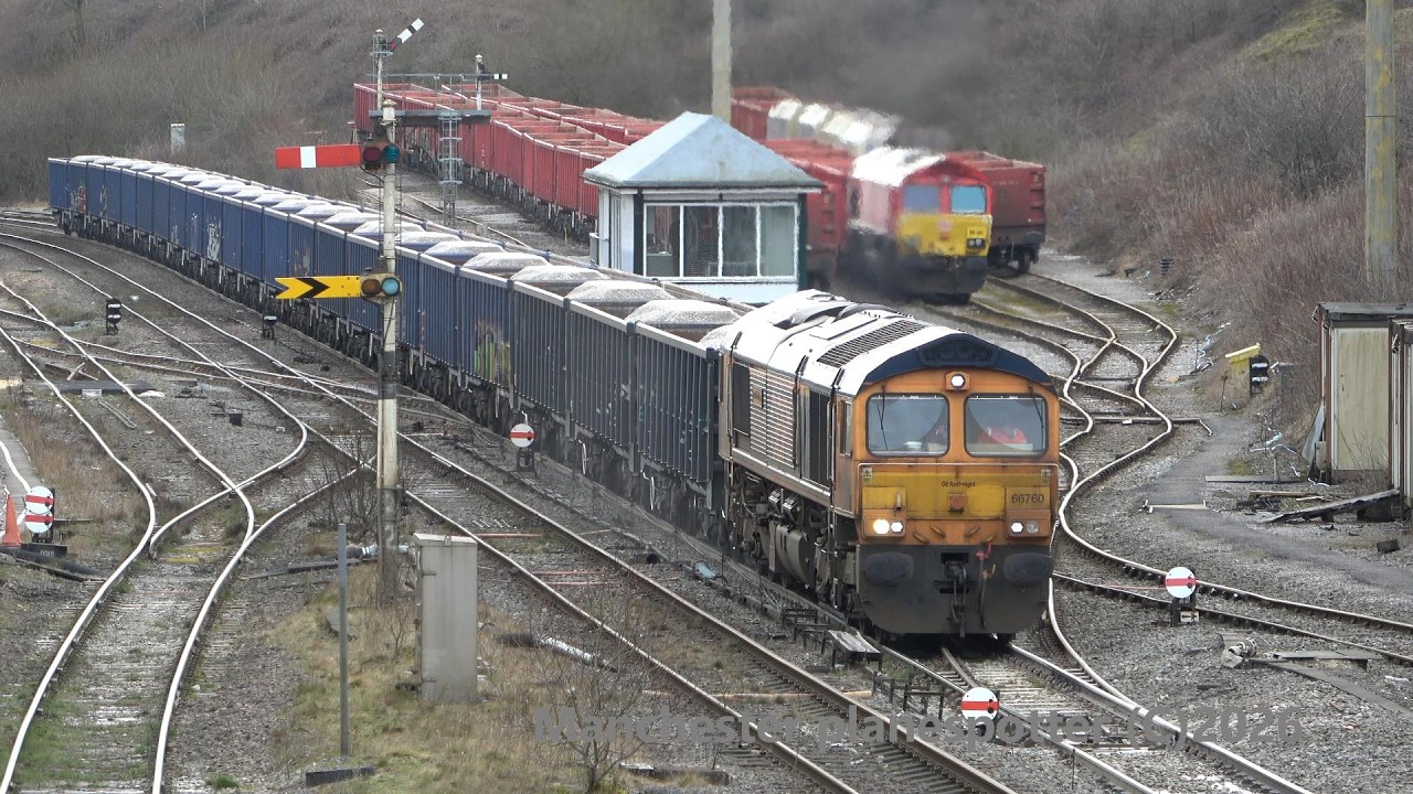 GBRF Class 66760 David Gordon Harris On An Stone Trains On 6B26 Seen ...