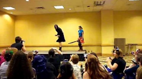 Kilt Blowing at 2011 Dragon*Con with Jennie Breeden