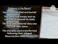 Cold case evidence  resurrection of jesus christ  in one minute