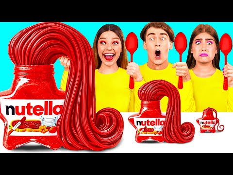 Big, Medium and Small Plate Challenge | Amazing Hacks and Tricks