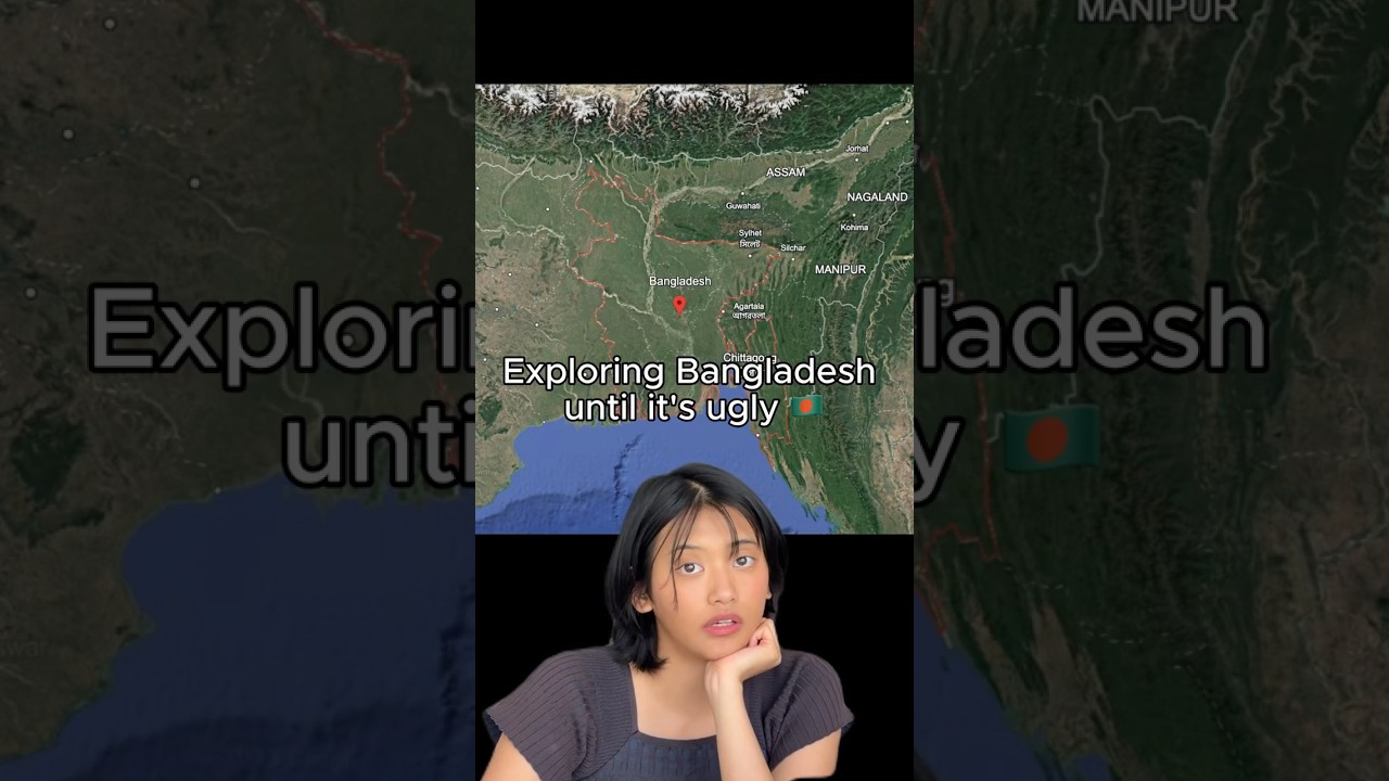 ⁣Exploring Bangladesh until it’s ugly 🇧🇩#googleearth #asmr #travel #bangladesh