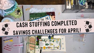 How much did we save? Cash stuffing completed savings challenges into sinking funds!