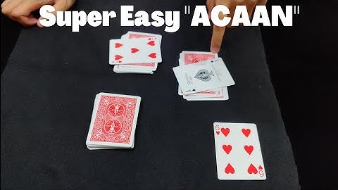 Super Easy ACAAN| Incredible Card Trick for Beginners| Performance and Tutorial| Card at any number