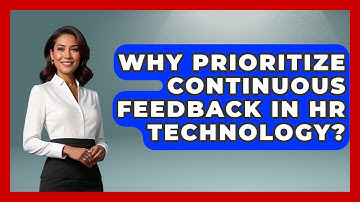 Why Prioritize Continuous Feedback In HR Technology? - Legal And HR SaaS Stack