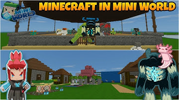 Minecraft in Mini World | Mini World Creata | Map Review & Gameplay