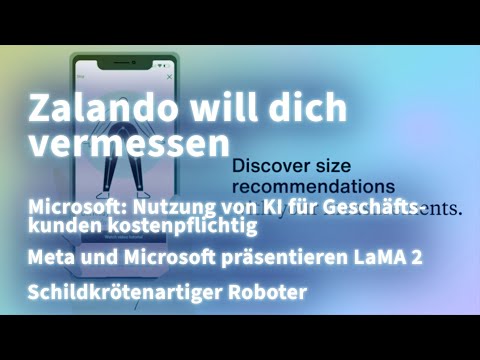 Microsoft, Zalando, LLaMA 2, Schildkröten-Roboter | Kurz informiert vom 19.07.2023 by heise online