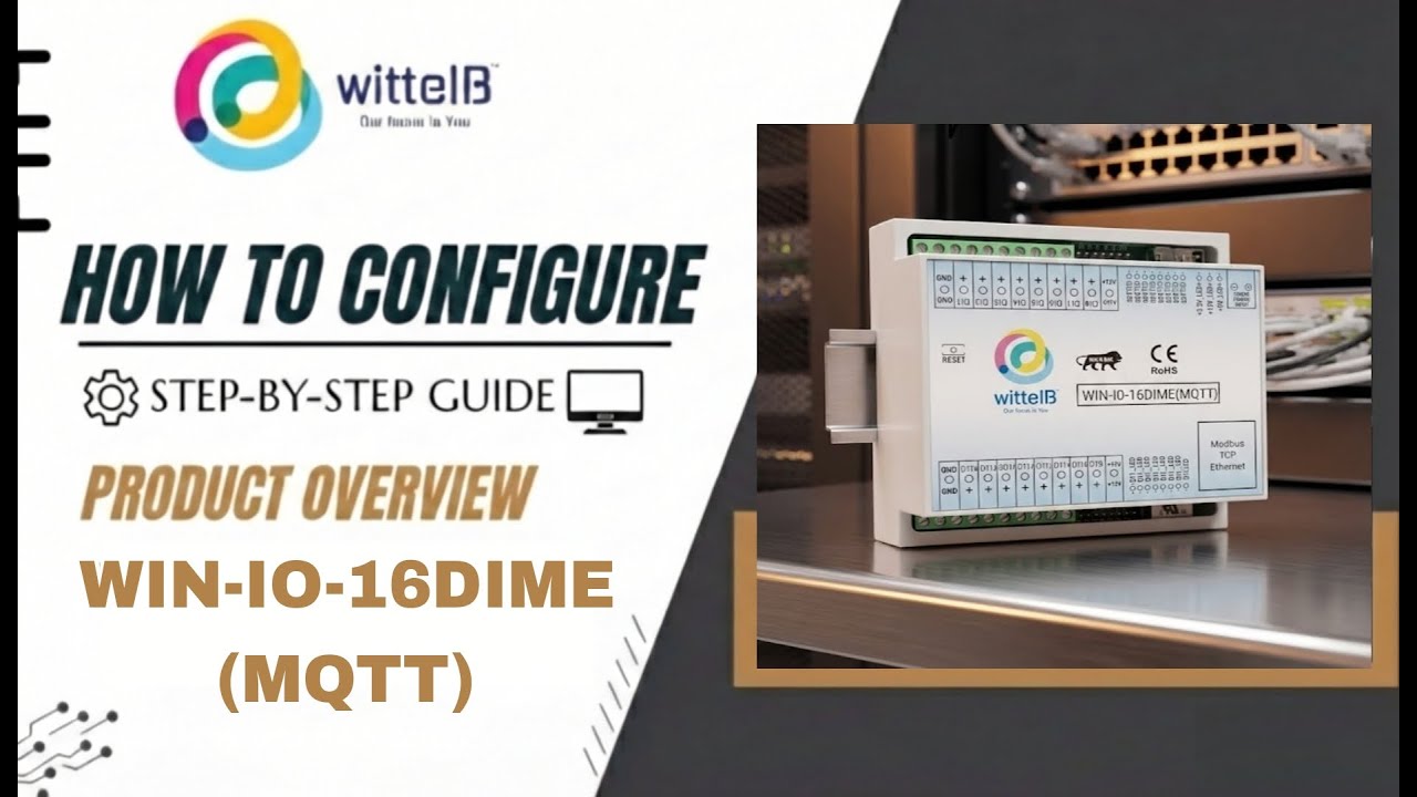 Configuration n Setup of 16 Digital Input Module with MQTT over Ethernet (WIN IO 16DIME MQTT)