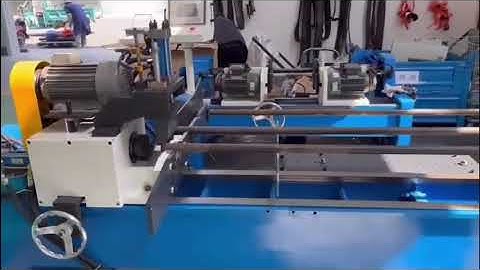 2000mm pipe chamfering, automatic double head chamfering machine