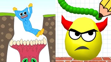 Draw To Smash: Logic puzzle VS Hugy