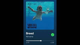 Nirvana - Breed (Drums and Vocals ONLY)