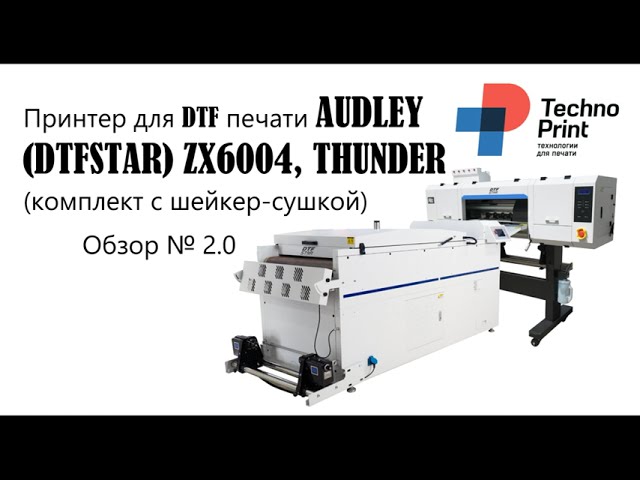 Принтер для DTF печати AUDLEY DTFSTAR ZX6004, THUNDER комплект с