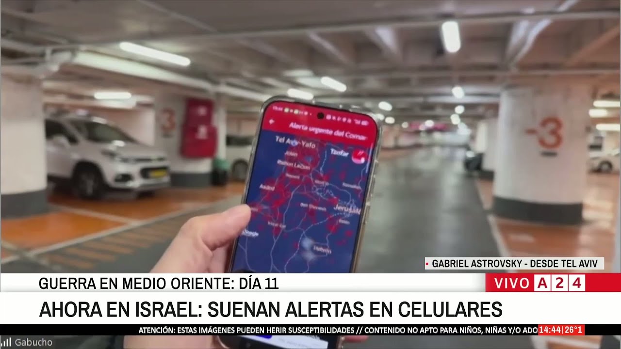 🔴 ISRAEL: LA GENTE SE REFUGIA EN ESTACIONAMIENTOS EN MEDIO DE LA OFENSIVA IRANÍ