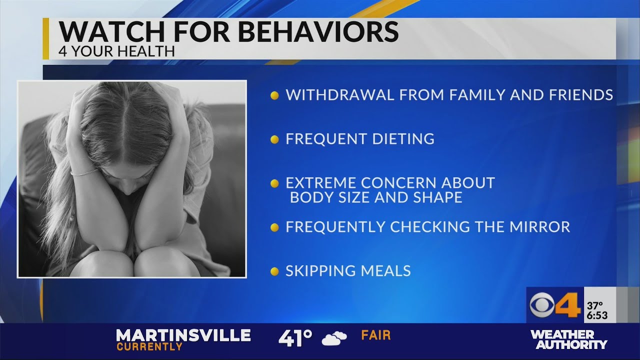Warning signs of eating disorders