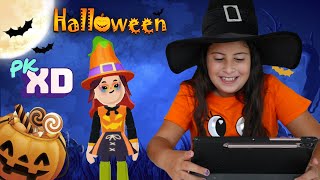 MARIA CLARA AND CAROL NOOB IN SEARCH OF THE GOLDEN HALLOWEEN PUMPKINS ON PK XD-Maria Clara and JP... screenshot 5