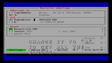 how to upload a step 5 plc programm to a pc