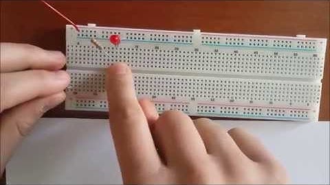 #1 Breadboard nedir? Nasıl kullanılır? Breadboardta Led Yakma