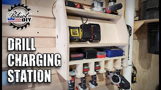 Diy Drill Charging Station Cordless Tool Holder
