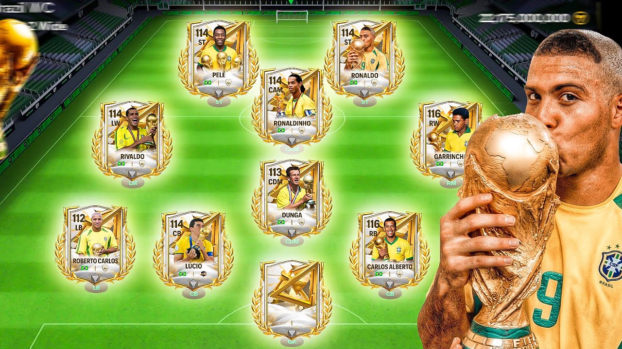 I Made Best Special Brazil World Cup Winners Squad In FC Mobile 