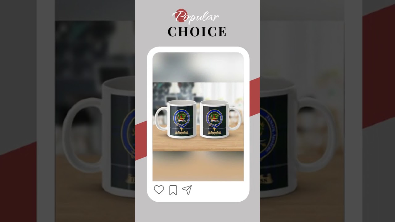 Douglass Crest Scottish Tartan Plaid Design Mug