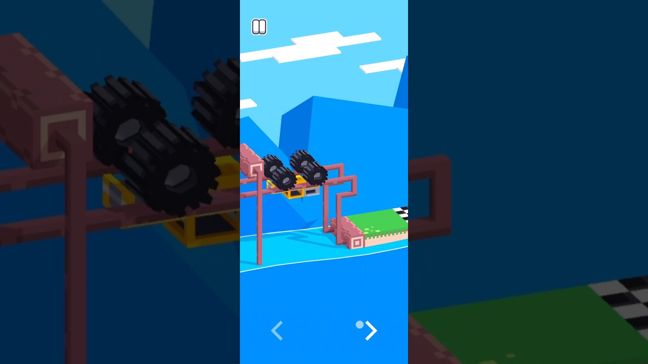 Fancade mad driving monster truck game level 91 : Flip side #shorts